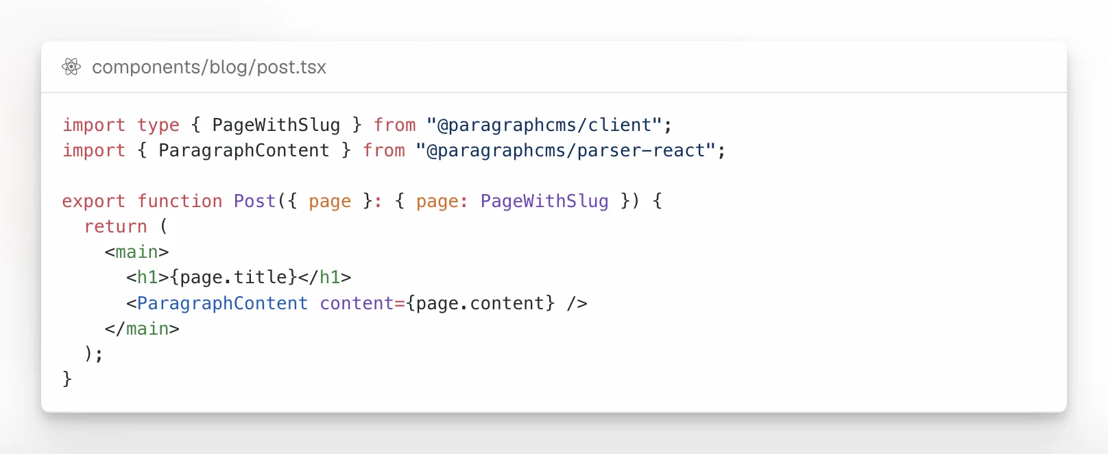 Un écran d’onboarding ou d’intégration montrant des conseils de mise en œuvre pour connecter un CMS à une application frontend