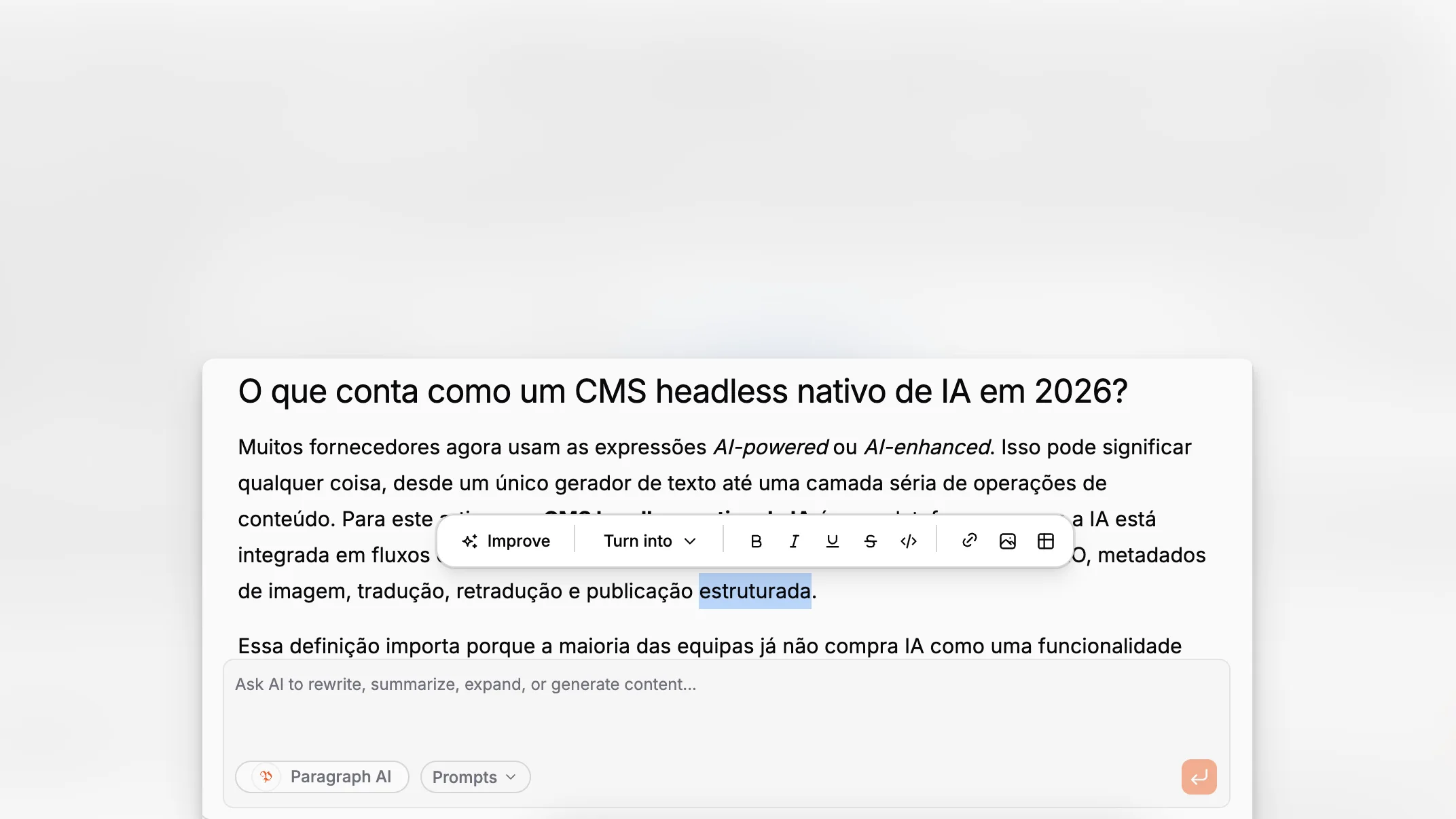 How to Choose an AI-Native Headless CMS