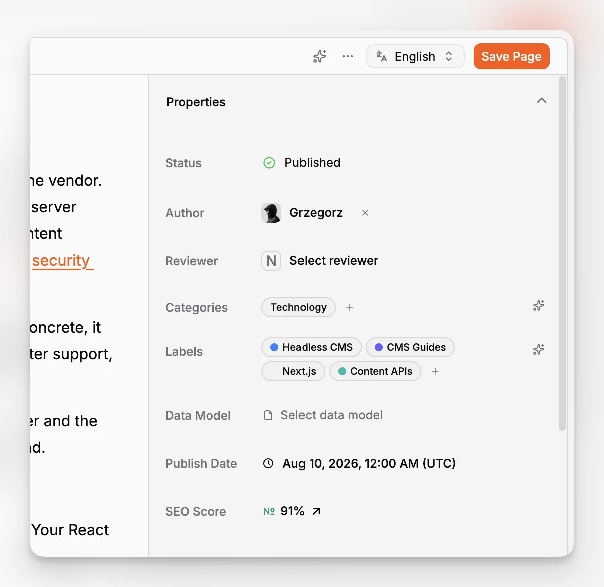 Yeniden kullanılabilir kategori etiketlerini ve bir sayfadaki kategori seçiciyi gösteren Paragraph CMS koleksiyon ayarları