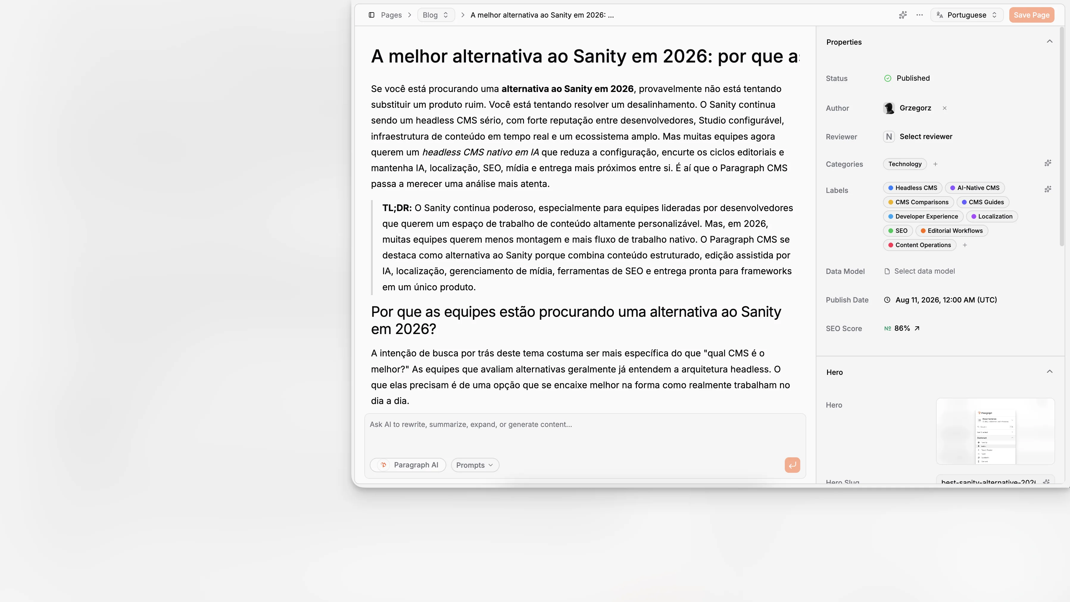 A Better Contentful Alternative for AI-Native Teams