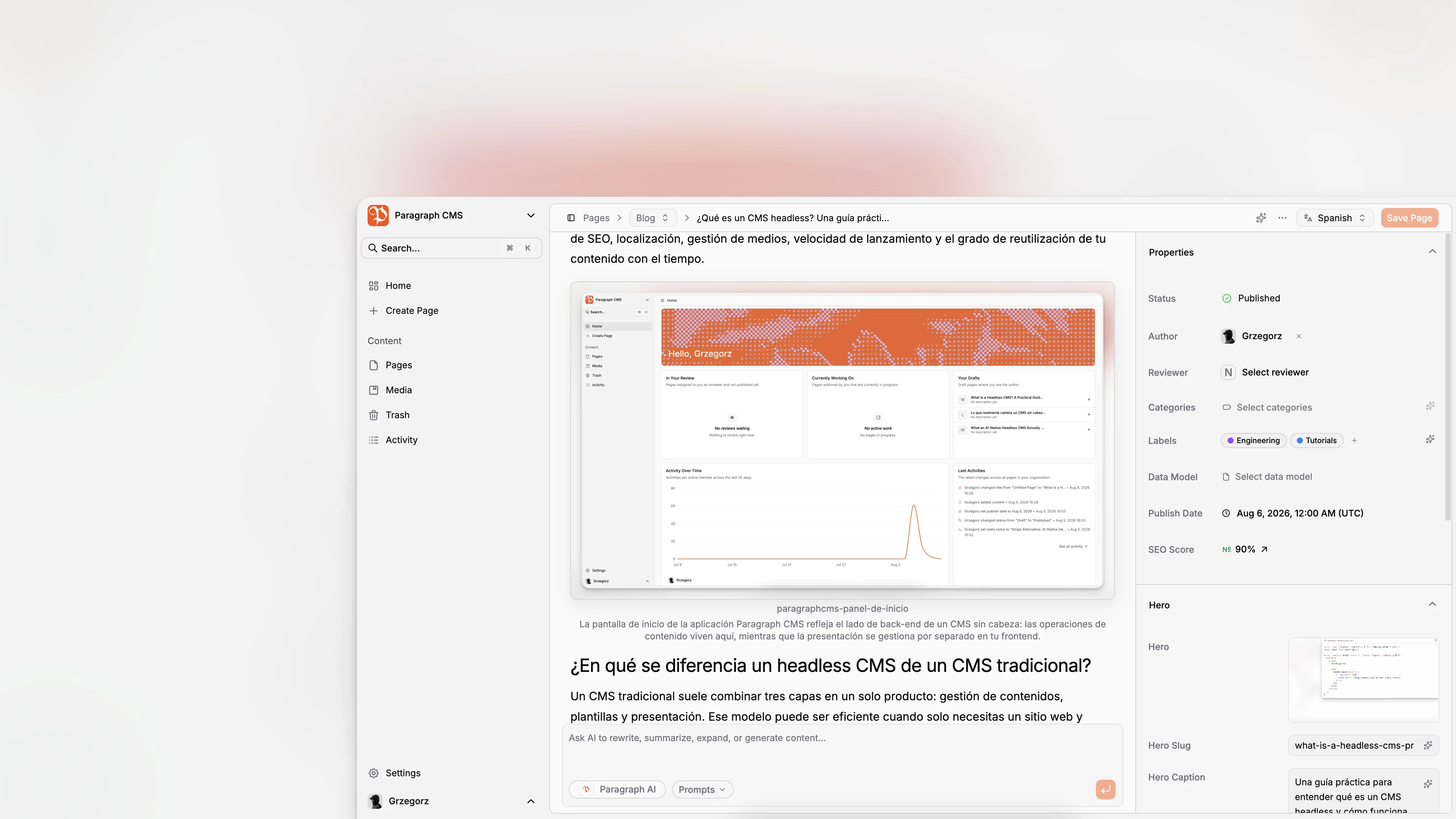 Los 4 mejores CMS headless en 2026