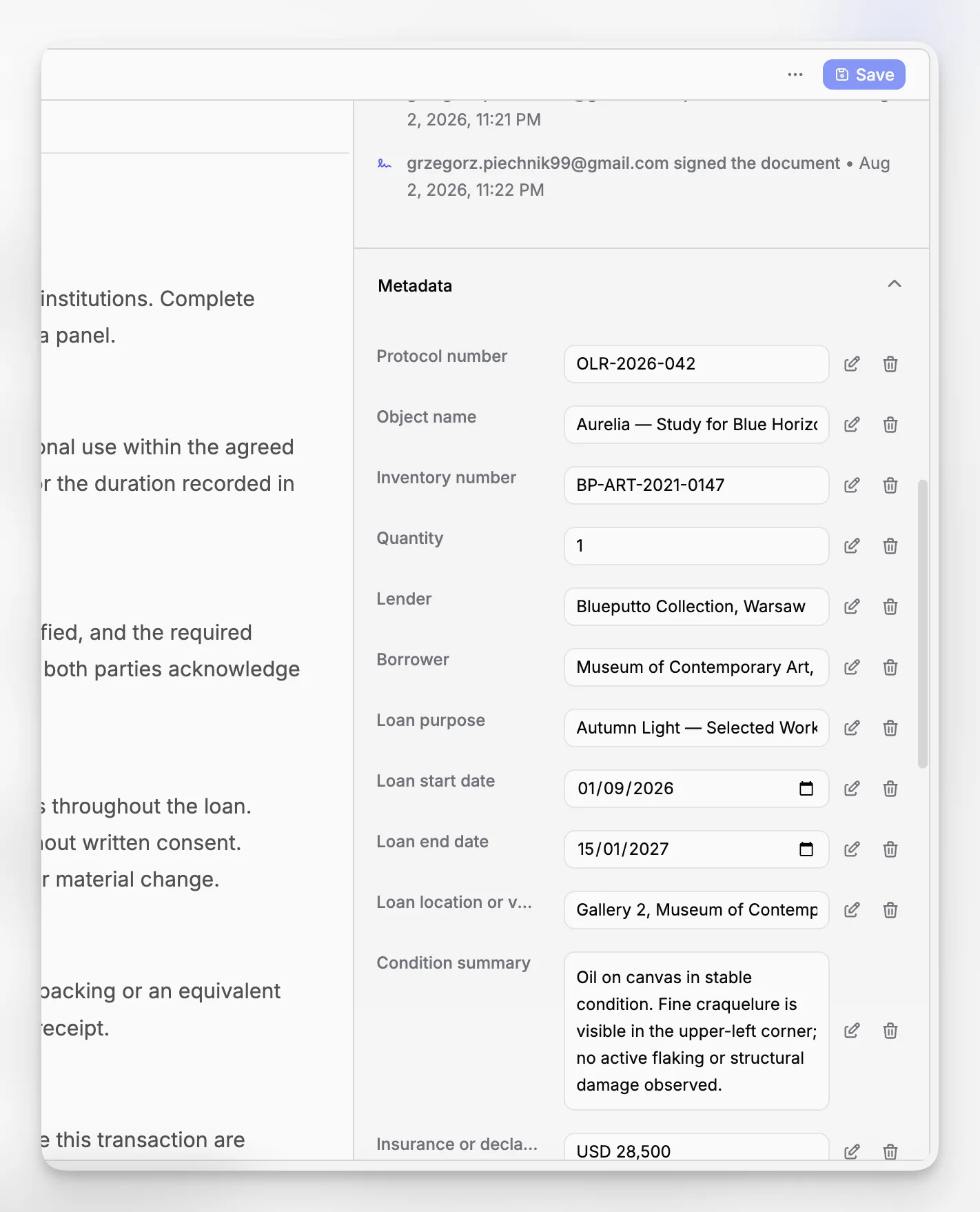 Collections documentation migration workflow with record matching, attachment review, and quality checks