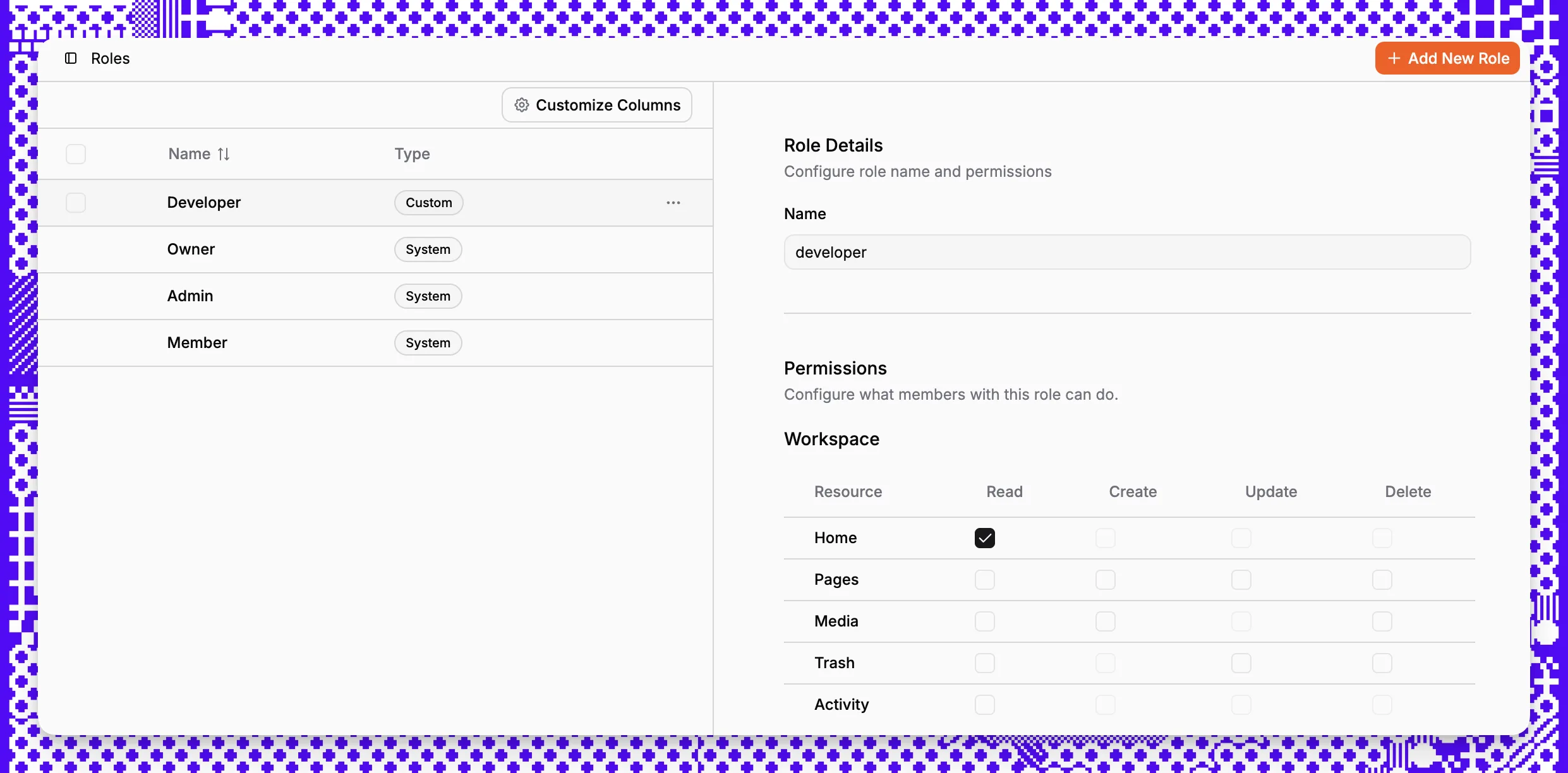 Paragraph CMS roles and permissions management for editorial governance