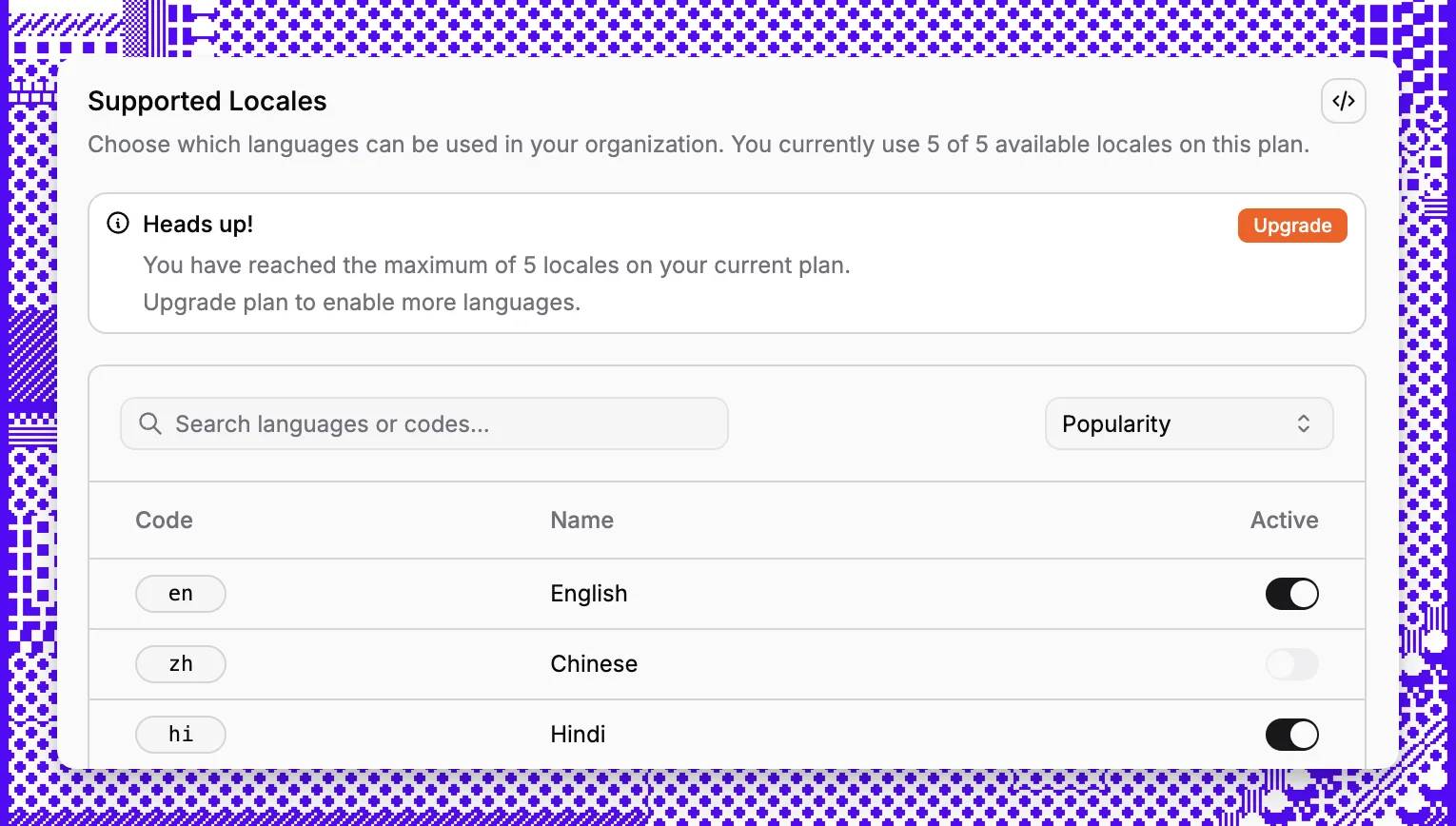 Paragraph CMS locales management for multilingual content operations